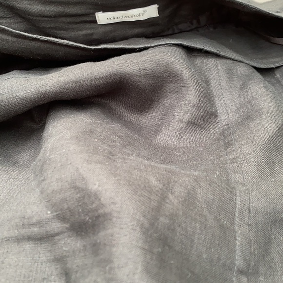 Richard Malcolm 100% linen black skirt size 14 - Picture 12 of 15
